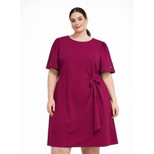 DKNY burgundy dress, brand new with original tags. Size 24W (Plus Size
